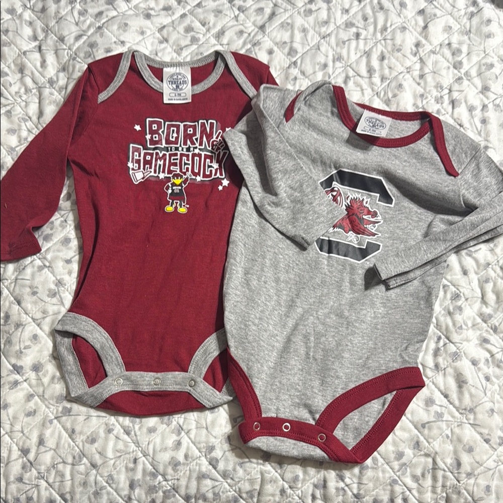 Rivalry Threads Kids SC Gamecocks Bodysuit Set 6-9 mths